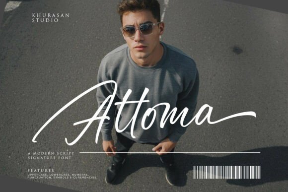 Attoma: A Handwritten Script Font for Editorial Charm