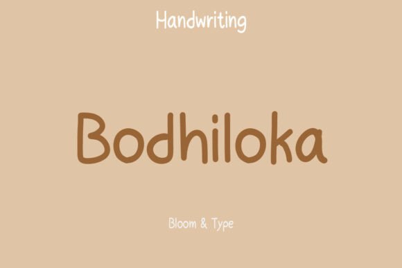 Bodhiloka: A Charming Handwriting Font for Crafters