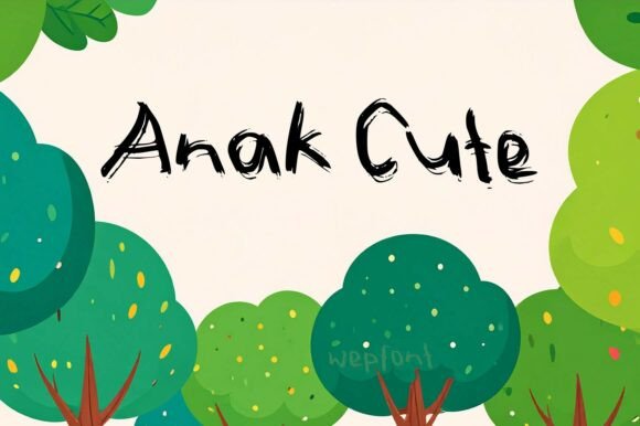 Bring Playful Charm to Your Designs with Anak Cute Font