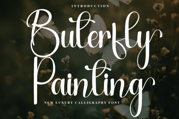 Buterfly Painting: A Charming Font for Creative Makers