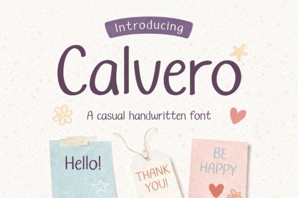 Calvero: A Handwritten Font for Editorial Charm