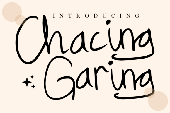 Chacing: A Signature Script Font for Makers