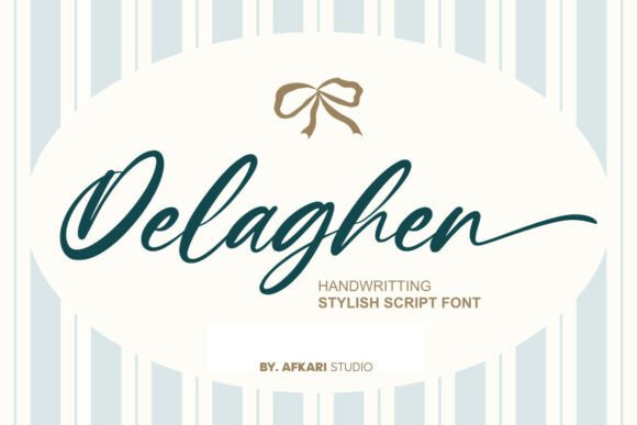 Delaghen: A Graceful Script Font for Modern Editorial Design