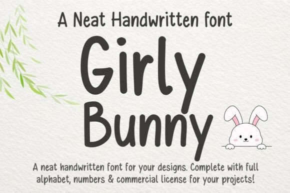 Discover Girly Bunny: A Versatile Handwritten Font for Editorial Design