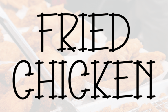 Elegant Fried Chicken Font for Crafters and Creators