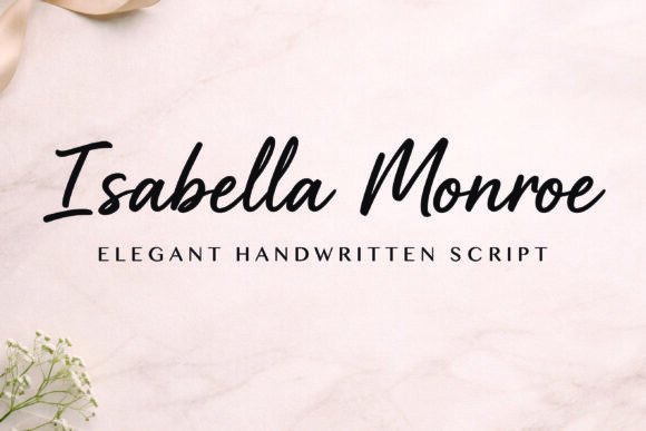 Elevate Your Editorial Design with Isabella Monroe Font