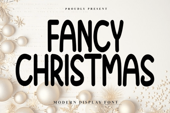 Fancy Christmas: A Bold Display Font for Impactful Campaigns