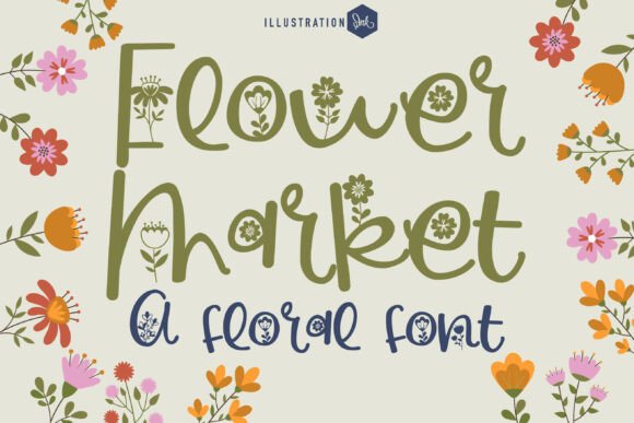 Flower Market: A Whimsical Script Font for Editorial Design