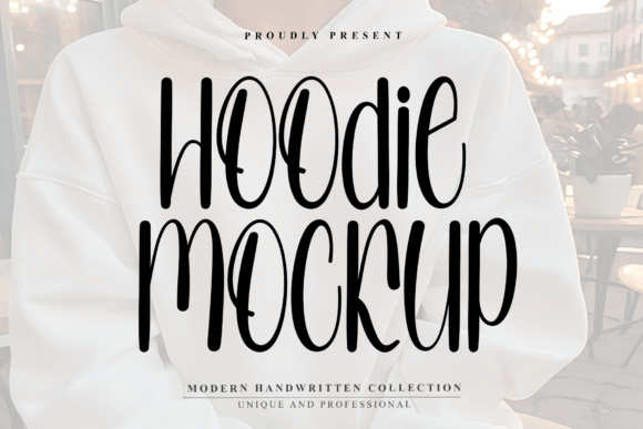 Hoodie Mockup: A Bold and Sturdy Handwritten Font for Editorial Design
