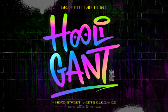 Hooligant: A Bold Tag Font for Crafters and Creators