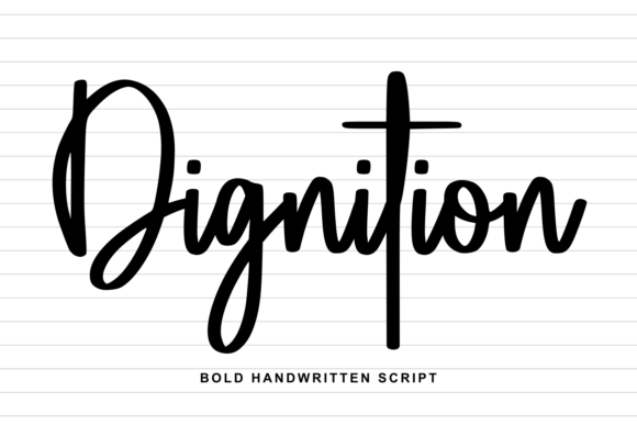 Introducing Dignition: A Bold Handwritten Script Typeface