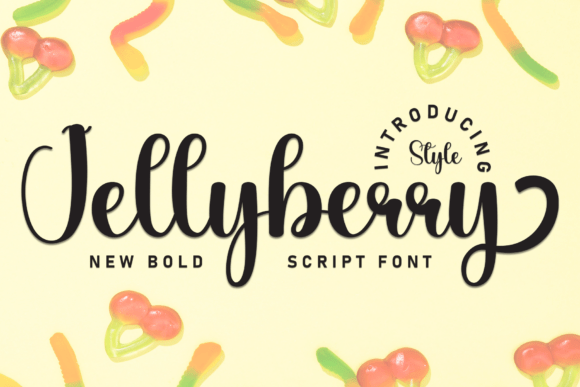Jellyberry: A Sweet and Friendly Handwritten Display Font