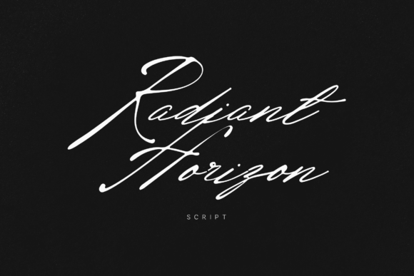 Radiant Horizon: A Signature Script for Editorial Flair