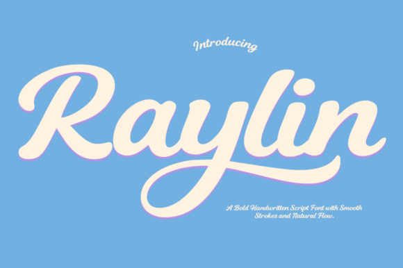 Raylin: A Bold Handwritten Script Font for Web Design