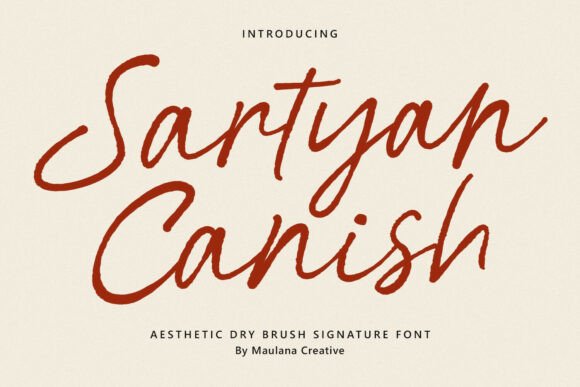 Sartyan Canish: A Signature Font for Elegant Editorial Design