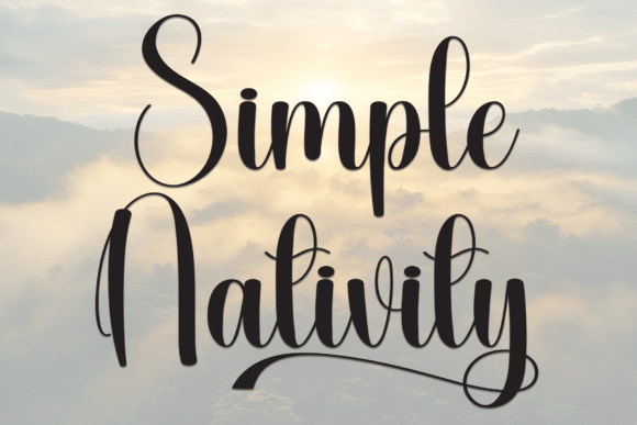 Simple Nativity: A Font for Handmade Creations
