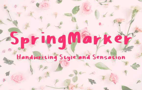 Springmarker: A Handwritten Font for Creative Web Design