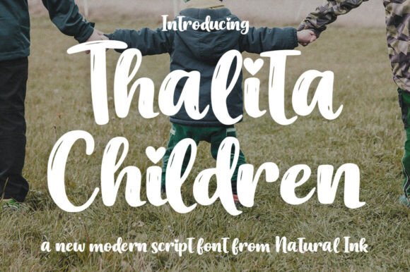 Thalita Children: A Modern Script Font for Elegant Branding