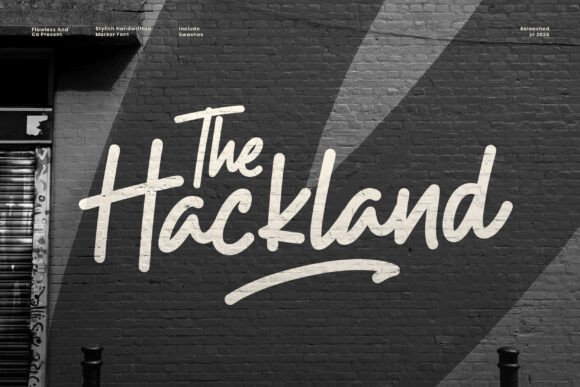 The Hackland: A Handwritten Font for Editorial Charm