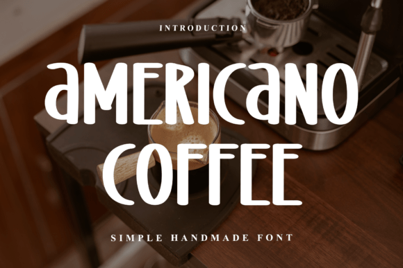 Transform Your Brand with Americano Coffee Font