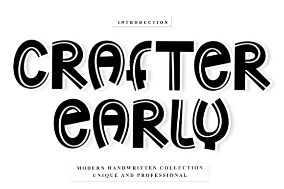 Unleash Creativity with Crafter Early: A Handwritten Typeface