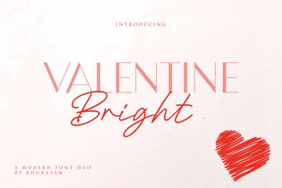 Valentine Bright Duo: A Font for Heartfelt Branding