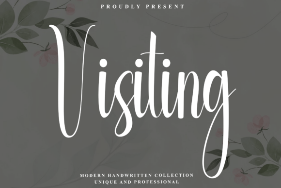 Visiting: A Sophisticated Script Font for Modern Branding