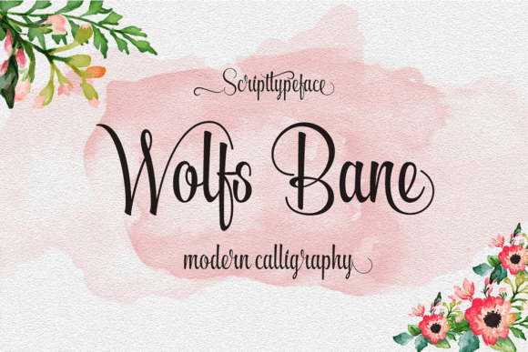 Wolfs Bane: A Modern Calligraphy Font for Bold Branding