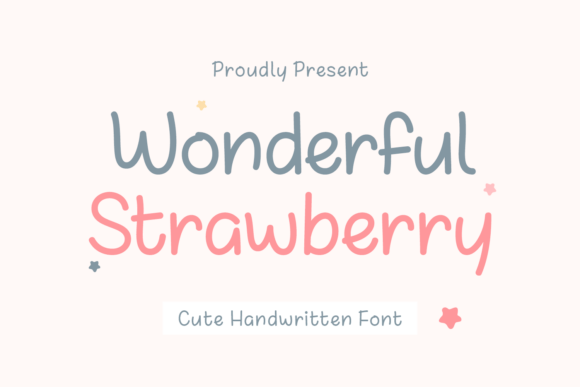 Wonderful Strawberry: A Charming Handwritten Font for Crafters