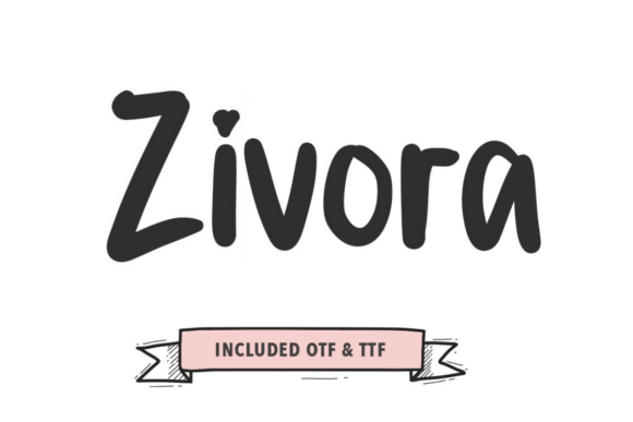Zivora: A Bold and Expressive Handwritten Brush Font